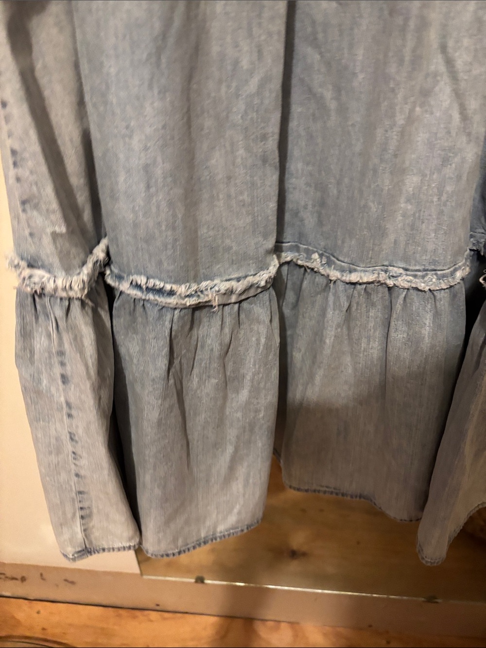 Free People Sz Medium denim dress NWOT SOLD OUT - Picture 10 of 16